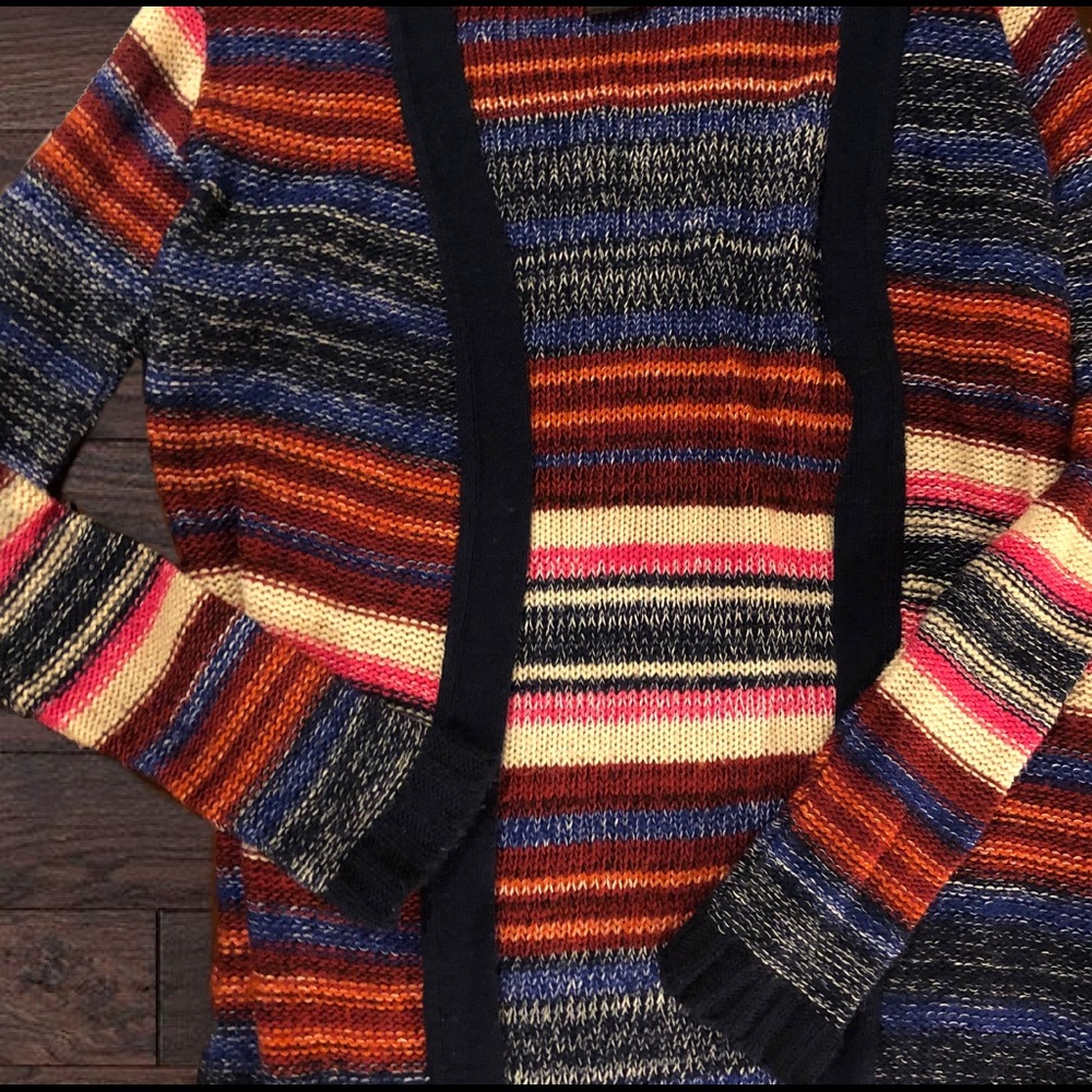 Rue21 Long Striped Cardigan XS